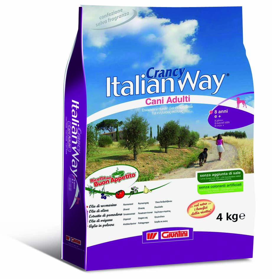 GIUNTINI - CONAGIT - Crancy Italian Way “Ricetta del Buon Appetito” per cani adulti 8 anni+
